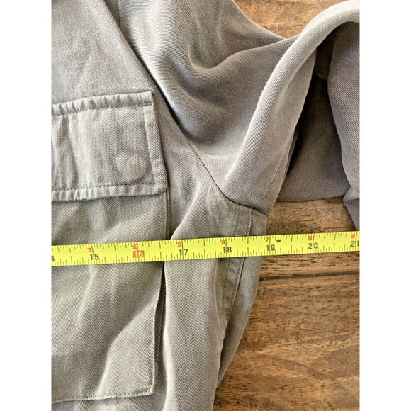 AllSaints Aiya Utility Jacket Olive Green Sz 4 Boho Preppy Military Flaw - Picture 9 of 12